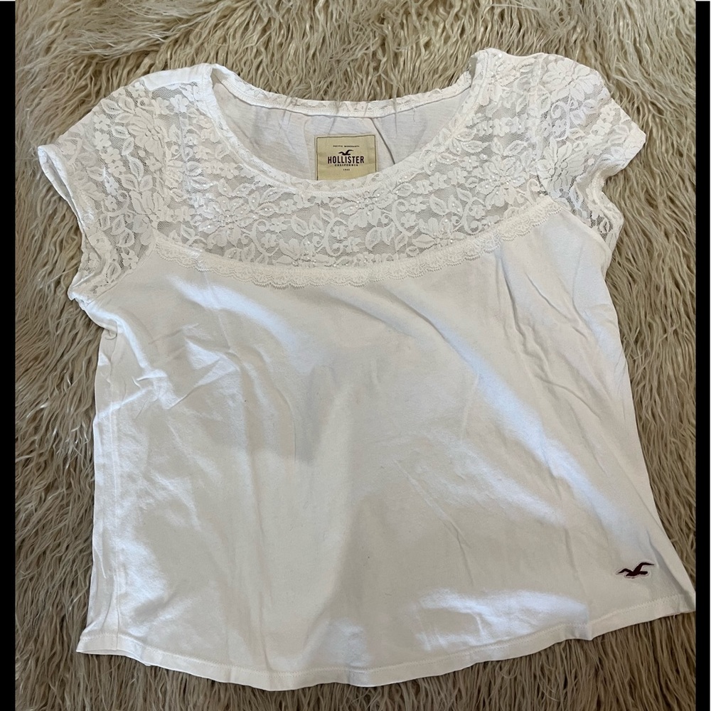 White crop top